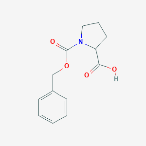 molecular formula C13H15NO4 B153694 1-[(苄氧基)羰基]吡咯烷-2-羧酸 CAS No. 5618-96-2