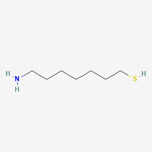 molecular formula C7H17NS B15369402 Heptanethiol, 7-amino- CAS No. 63834-29-7