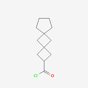 molecular formula C12H17ClO B15369447 Dispiro[3.1.4~6~.1~4~]undecane-2-carbonyl chloride CAS No. 91561-69-2