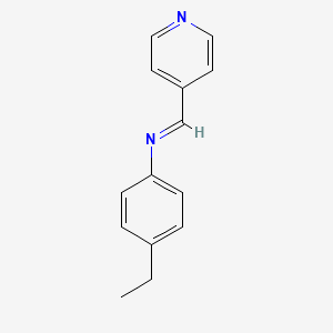 molecular formula C14H14N2 B15369735 N-(4-ethylphenyl)-1-pyridin-4-ylmethanimine CAS No. 391609-31-7