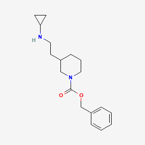 molecular formula C18H26N2O2 B15370996 Benzyl 3-(2-(cyclopropylamino)ethyl)piperidine-1-carboxylate 