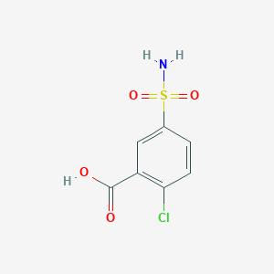 molecular formula C7H6ClNO4S B015371 Benzoic acid, 5-(aminosulfonyl)-2-chloro- CAS No. 97-04-1