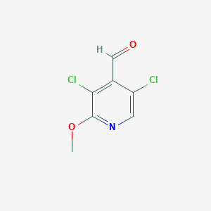 molecular formula C7H5Cl2NO2 B15371010 3,5-Dichloro-2-methoxyisonicotinaldehyde 