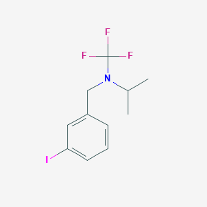 molecular formula C11H13F3IN B15371157 N-(3-iodobenzyl)-N-(trifluoromethyl)propan-2-amine 