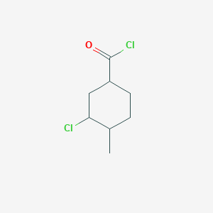 molecular formula C8H12Cl2O B15371187 3-Chloro-4-methylcyclohexane-1-carbonyl chloride CAS No. 76170-68-8