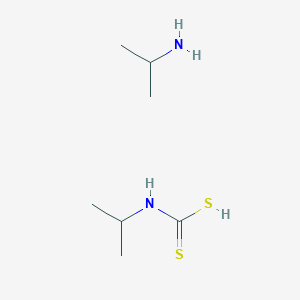 molecular formula C7H18N2S2 B15371255 Propan-2-amine;propan-2-ylcarbamodithioic acid CAS No. 16486-30-9