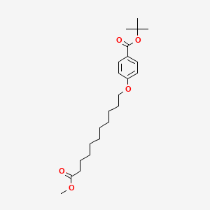 molecular formula C23H36O5 B15371280 Tert-butyl 4-[(11-methoxy-11-oxoundecyl)oxy]benzoate 