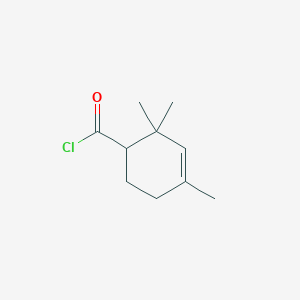 molecular formula C10H15ClO B15371377 2,2,4-Trimethylcyclohex-3-ene-1-carbonyl chloride CAS No. 75091-77-9