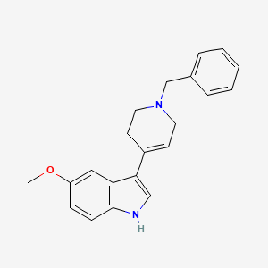 molecular formula C21H22N2O B15371383 3-(1-Benzyl-1,2,3,6-tetrahydro-pyridin-4-yl)-5-methoxy-1H-indole 