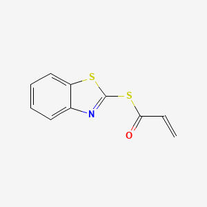 molecular formula C10H7NOS2 B15371388 S-1,3-Benzothiazol-2-yl prop-2-enethioate CAS No. 61553-73-9