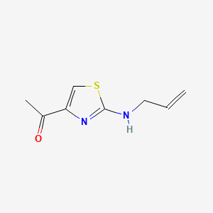molecular formula C8H10N2OS B15371448 Ethanone, 1-(2-(2-propenylamino)-4-thiazolyl)- CAS No. 5898-39-5