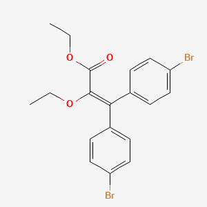 molecular formula C19H18Br2O3 B15371462 Ethyl 3,3-bis(4-bromophenyl)-2-ethoxy-2-propenoate CAS No. 685139-13-3