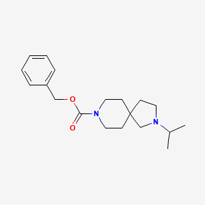 molecular formula C19H28N2O2 B15371499 Benzyl 2-isopropyl-2,8-diazaspiro[4.5]decane-8-carboxylate 