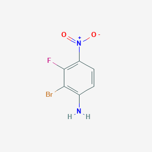 molecular formula C6H4BrFN2O2 B15371527 2-Bromo-3-fluoro-4-nitroaniline 