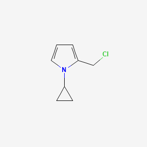 molecular formula C8H10ClN B15371577 2-(chloromethyl)-1-cyclopropyl-1H-pyrrole 