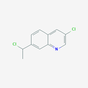 molecular formula C11H9Cl2N B15371715 3-Chloro-7-(1-chloroethyl)quinoline CAS No. 1884155-73-0