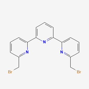 molecular formula C17H13Br2N3 B15371719 2,6-bis[6-(bromomethyl)pyridin-2-yl]pyridine CAS No. 163885-96-9