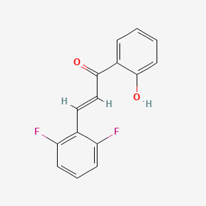 molecular formula C15H10F2O2 B15371737 2-Propen-1-one, 3-(2,6-difluorophenyl)-1-(2-hydroxyphenyl)-, (2E)- 