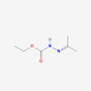 molecular formula C6H12N2O2 B15371758 ethyl N-(propan-2-ylideneamino)carbamate CAS No. 6637-60-1