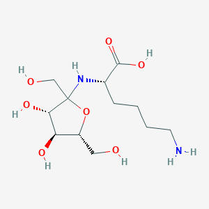 molecular formula C12H24N2O7 B15371764 (2S)-6-amino-2-[[(3S,4S,5R)-3,4-dihydroxy-2,5-bis(hydroxymethyl)oxolan-2-yl]amino]hexanoic acid 