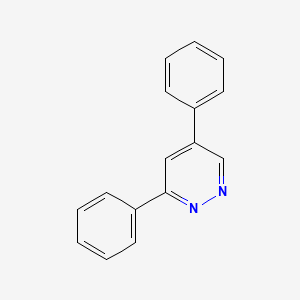 molecular formula C16H12N2 B15371788 3,5-Diphenylpyridazine CAS No. 1026-46-6