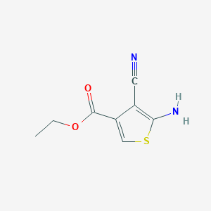 molecular formula C8H8N2O2S B15371792 Ethyl 5-amino-4-cyano-3-thiophenecarboxylate CAS No. 59142-21-1