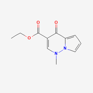 molecular formula C11H12N2O3 B15371801 ethyl 1-Methyl-4-oxo-1,4-dihydropyrrolo[1,2-b]pyridazine-3-carboxylate 