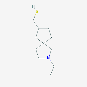 molecular formula C11H21NS B15371903 (2-Ethyl-2-azaspiro[4.4]nonan-7-yl)methanethiol 