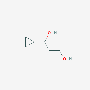 molecular formula C6H12O2 B15371942 1-Cyclopropyl-1,3-propanediol 
