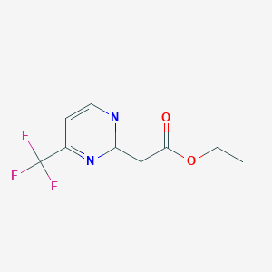 molecular formula C9H9F3N2O2 B15372002 Ethyl 2-[4-(trifluoromethyl)pyrimidin-2-yl]acetate 