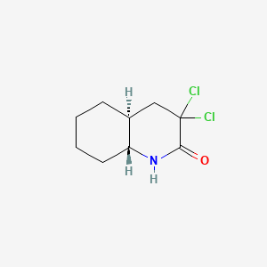 molecular formula C9H13Cl2NO B15372046 (4aS,8aR)-3,3-Dichlorooctahydroquinolin-2(1H)-one CAS No. 87624-26-8