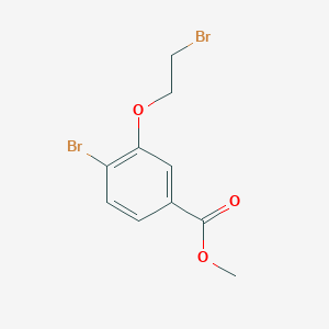 molecular formula C10H10Br2O3 B15372170 Methyl 4-bromo-3-(2-bromoethoxy)benzoate CAS No. 887757-26-8