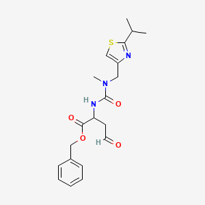 molecular formula C20H25N3O4S B15372177 benzyl (2S)-2-{[methyl({[2-(propan-2-yl)-1,3-thiazol-4-yl]methyl})carbamoyl]amino}-4-oxobutanoate 