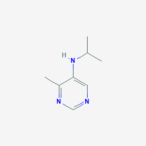 molecular formula C8H13N3 B15372231 N-isopropyl-4-methylpyrimidin-5-amine 