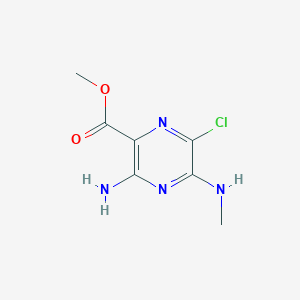 molecular formula C7H9ClN4O2 B15372264 Methyl 3-amino-6-chloro-5-(methylamino)pyrazine-2-carboxylate 