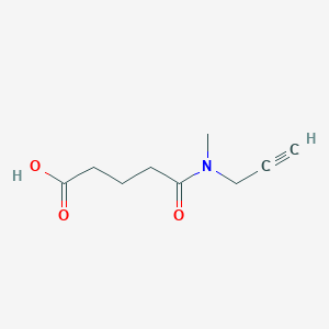 molecular formula C9H13NO3 B15372270 4-[Methyl(prop-2-YN-1-YL)carbamoyl]butanoic acid 