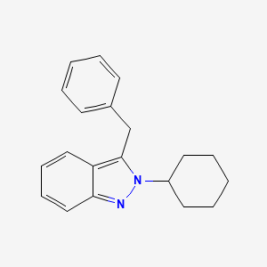 molecular formula C20H22N2 B15372285 3-Benzyl-2-cyclohexylindazole 