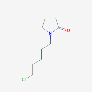 molecular formula C9H16ClNO B15372319 1-(5-Chloropentyl)pyrrolidin-2-one 