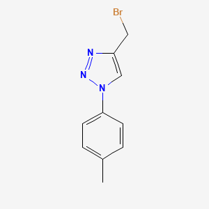 molecular formula C10H10BrN3 B15372337 4-(bromomethyl)-1-(4-methylphenyl)triazole CAS No. 875658-15-4