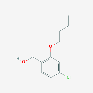 molecular formula C11H15ClO2 B15372376 (4-Chloro-2-butoxyphenyl)methanol 