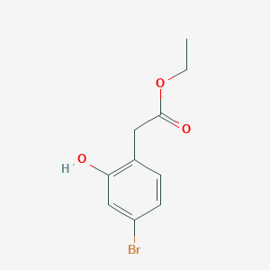 molecular formula C10H11BrO3 B15372451 Ethyl 2-(4-bromo-2-hydroxyphenyl)acetate 