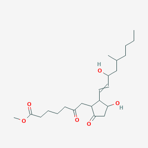 molecular formula C23H38O6 B15372473 methyl 7-[3-hydroxy-2-(3-hydroxy-5-methylnon-1-enyl)-5-oxocyclopentyl]-6-oxoheptanoate 