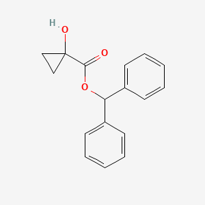 molecular formula C17H16O3 B15372577 Benzhydryl 1-hydroxycyclopropane-1-carboxylate 