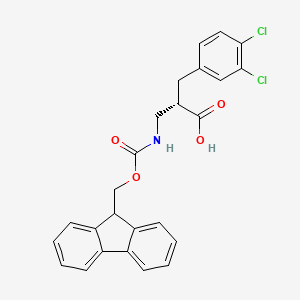 molecular formula C25H21Cl2NO4 B15372586 Fmoc-(s)-3-amino-2-(3,4-dichlorobenzyl)propanoic acid 