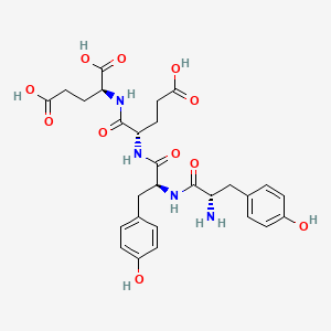 molecular formula C28H34N4O11 B15372678 Tyrosyl-tyrosyl-glutamyl-glutamic acid CAS No. 58540-52-6