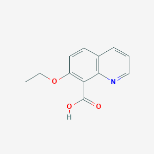molecular formula C12H11NO3 B15372685 7-Ethoxyquinoline-8-carboxylic acid 