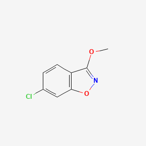 molecular formula C8H6ClNO2 B15372761 6-Chloro-3-methoxy-1,2-benzoxazole 