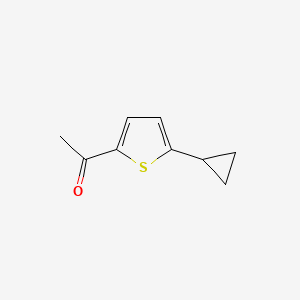 molecular formula C9H10OS B15372798 1-(5-Cyclopropylthiophen-2-yl)ethan-1-one 