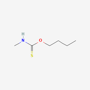 molecular formula C6H13NOS B15372857 Carbamothioic acid, methyl-, O-butyl ester CAS No. 6884-86-2