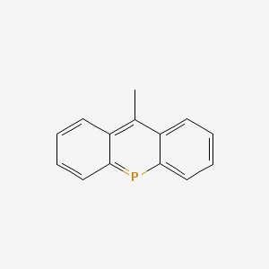 molecular formula C14H11P B15372877 Acridophosphine, 10-methyl- CAS No. 57422-79-4